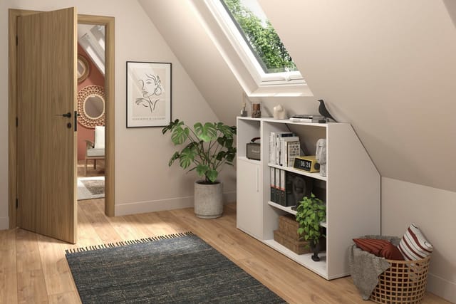 Vente-unique Möbel Für Schrägen Adezio Weiß 91.3 cm