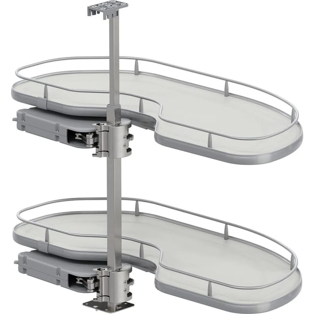 Vauth-Sagel Eckschrankauszug Cornerstone Maxx Planero Korpusbreite 900 mm Rechts Silber Hellgrau