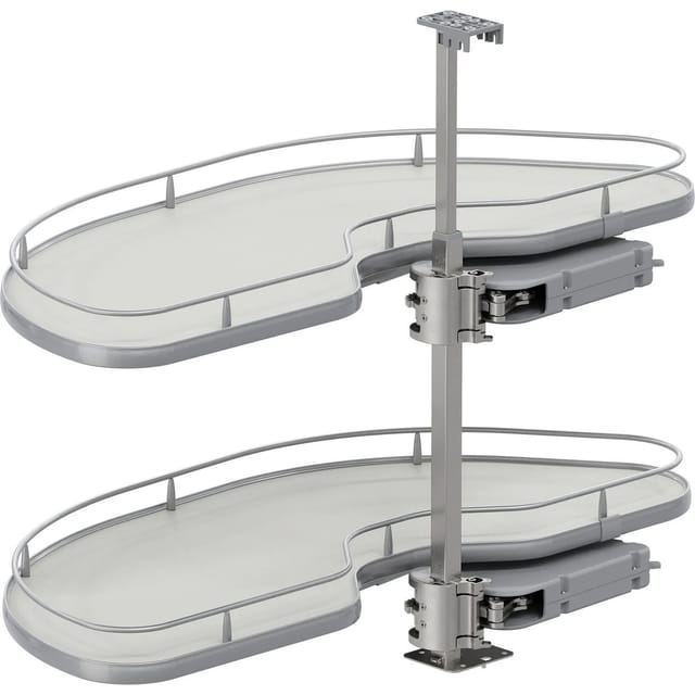 Vauth-Sagel Eckschrankauszug Cornerstone Maxx Planero Korpusbreite 1.000 mm Links Silber Hellgrau