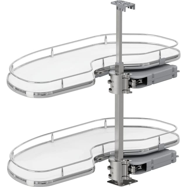 Vauth-Sagel Eckschrankauszug Cornerstone Maxx Planero Korpusbreite 900 mm Links Weiß Chrom