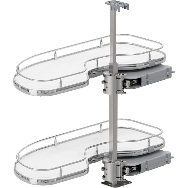 Vauth-Sagel Eckschrankauszug Cornerstone Maxx Planero Korpusbreite 800 mm Links Weiß Chrom