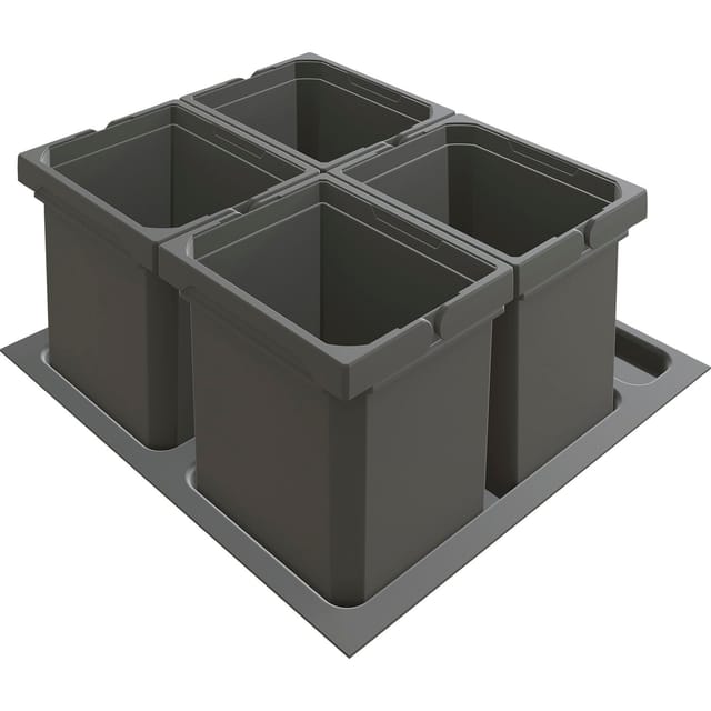 Vauth-Sagel Abfalltrennsystem Envi Free Plus Korpusbreite 600 mm Höhe 256 mm 4x7, Lava