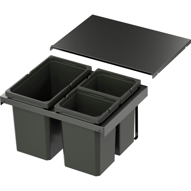 Vauth-Sagel Abfalltrennsystem Envi Flex Korpusbreite 500 mm 1x16, 2x10, Lava