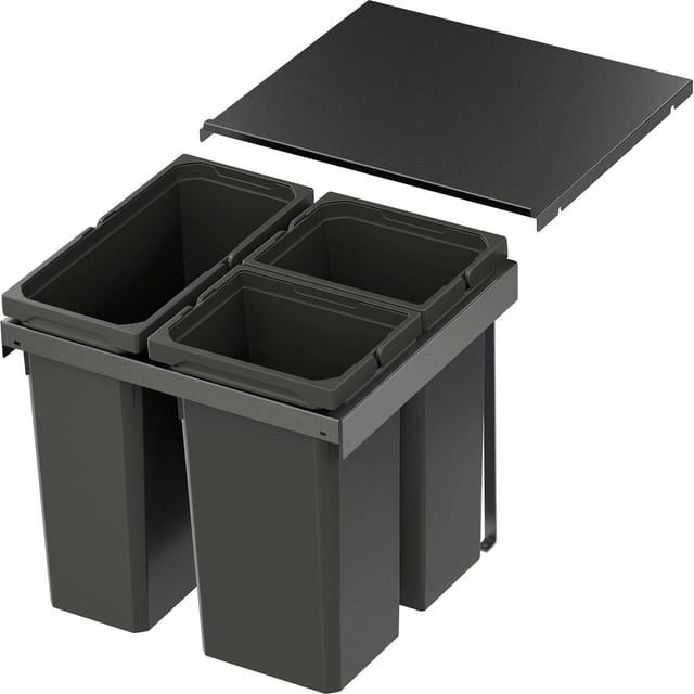 Vauth-Sagel Abfalltrennsystem Envi Flex Pro Korpusbreite 500 mm 1x21, 2x12,5, Lava