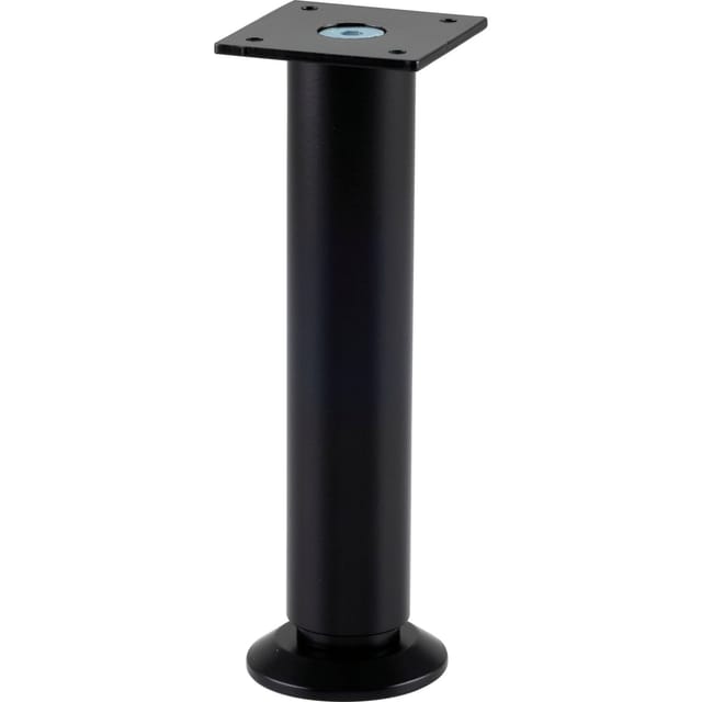 Simausrom Möbelfuß Ø 30 mm Länge 160 mm Höhenverstellbar Aluminium Schwarz Matt
