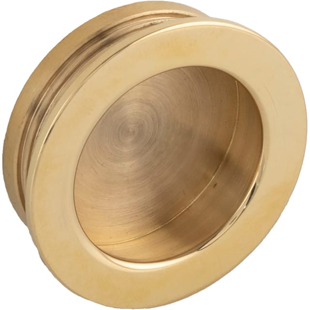Technik Team Muschelgriff Ogma Ø 39 mm Einlass Ø 35 mm Messing Poliert