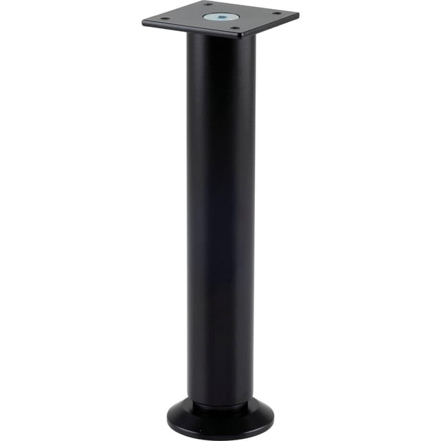 Simausrom Möbelfuß Ø 30 mm Länge 190 mm Höhenverstellbar Aluminium Schwarz Matt