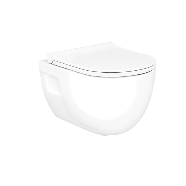 Kreabad Taharet WC Spülrandlos Wand Hänge WC Taharet Dusch WC Toilette Softclose Mit Bidet Funktion Intimdusche Taharet Bidet WC Set