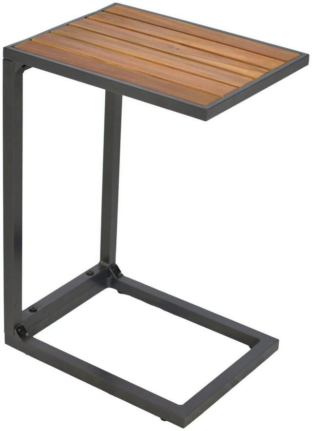 Merxx Gartentisch Rechteckig Holz Grafit 4,2 cm x 3,2 cm