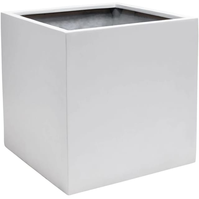 Vivanno Pflanzkübel Block 50 cm x 50 cm x 50 cm Weiß