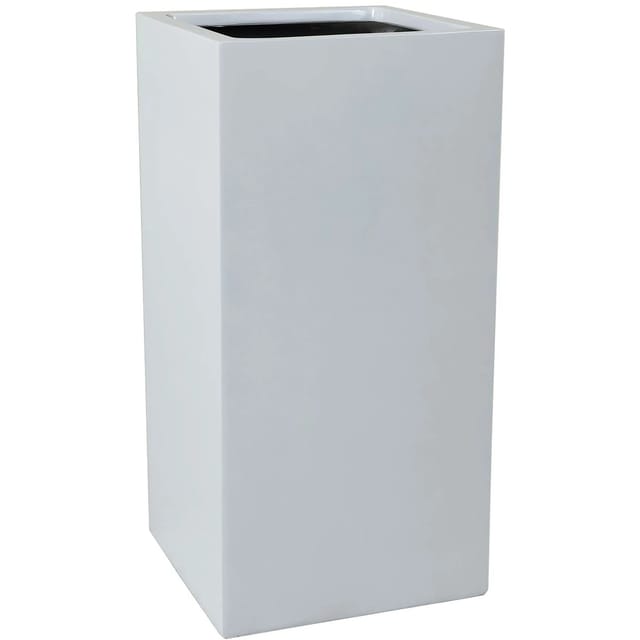 Vivanno Pflanzkübel Block 40 cm x 40 cm x 80 cm Weiß