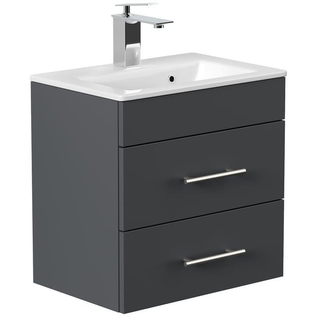 Posseik Badmöbel Portus 500 SlimLine Grafit