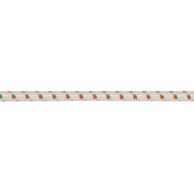 Conacord Seil Gummi PES Umflochten Ø 8 mm Weiß-Grün-Orange Meterware