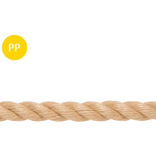 Conacord Seil Polypropylen-Stapelfasern Gedreht Ø 20 mm Natur Meterware