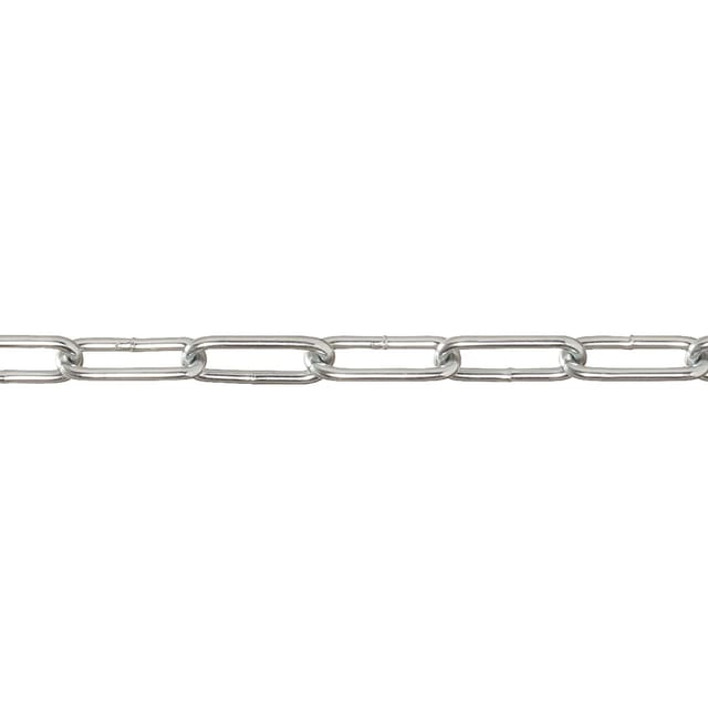 Conacord Schweißkette Form C Stahl Ø 2 mm x 22 mm Chrom Meterware