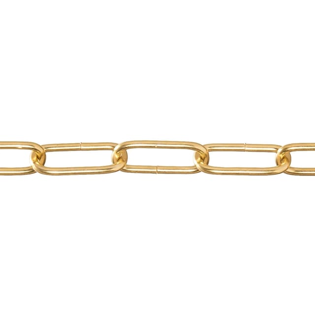 Conacord Ringkette Stahl Ø 4 mm x 38 mm Messing Meterware