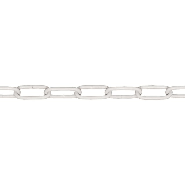 Conacord Ringkette Stahl Ø 2 mm x 16 mm Weiß Meterware