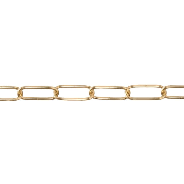 Conacord Ringkette Stahl Ø 2,8 mm x 35 mm Messing Meterware