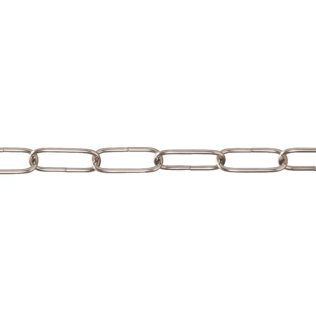 Conacord Ringkette Stahl Ø 2 mm x 16 mm Nickel Meterware