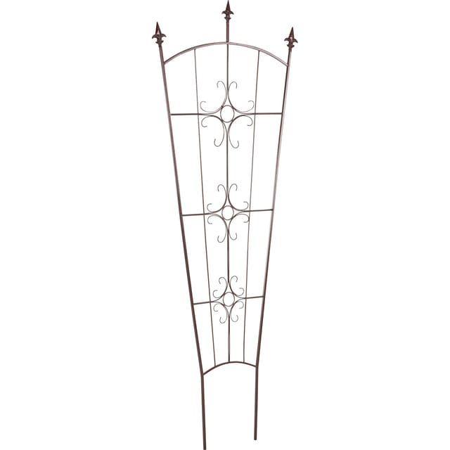 Spalier Eisen Pulverbeschichtet Bronze 180 cm x 70 cm x 1,5 cm V-Form