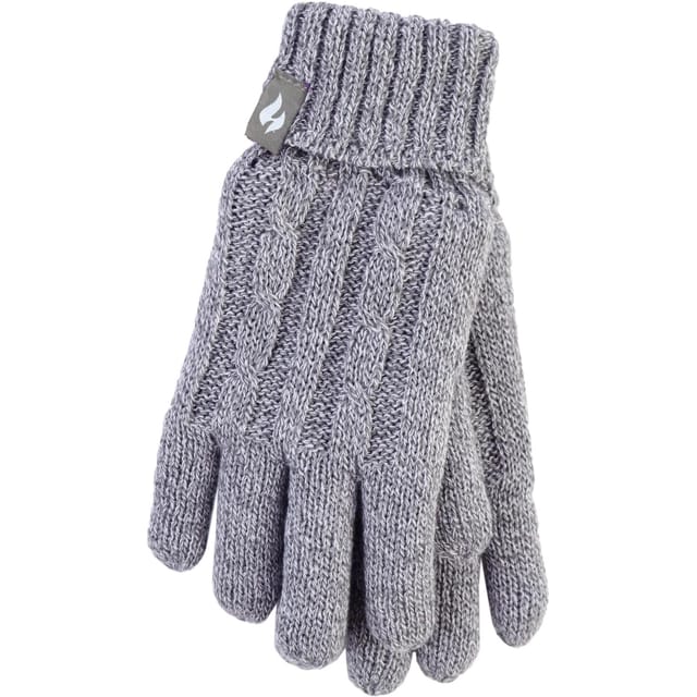 Heat Holders Handschuhe Damen S/M Grau Meliert
