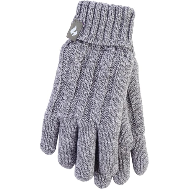 Heat Holders Handschuhe Damen M/L Grau Meliert