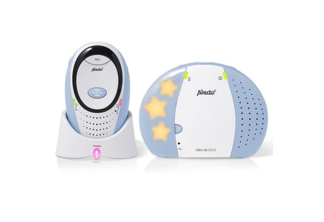 ALO DBX-85 ECO - DECT Babyphone mit Full ECO-Modus, weiß / blau