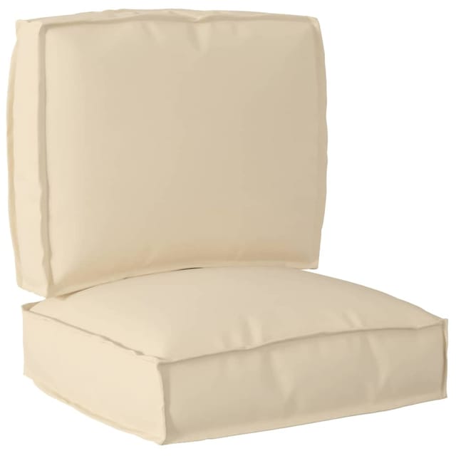 Palettenkissenset 2 Pcs Beige Oxford-stoff