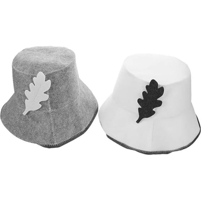 2pièces Chapeaux De Sauna Pour Femmes Bonnets De Bain Feutre Accessoires De Sauna Respirants Pour Bains Et Spas