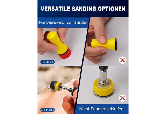 Schleifscheiben 25 Mm Klett 268 Stück Set 60-10000 Körnung