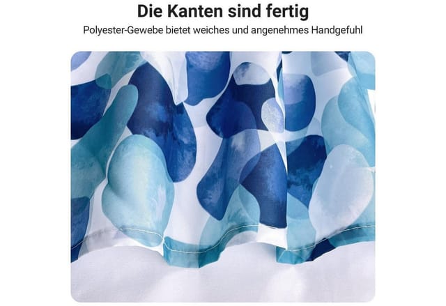 Duschvorhang 80x180cm Polyester Multi 128 H180 X B80 Cm (1er Pack)