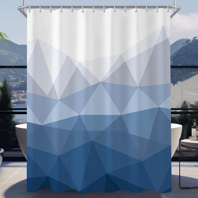 Duschvorhang Polyester Geometrischer Verlauf H180 X B150 Cm (1er Pack)