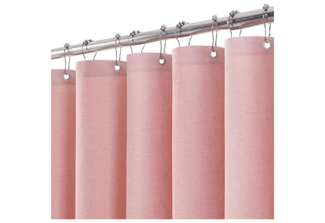 Duschvorhang Leinen Metallringe Stoff Textil Badewannenvorhang Anti-schimmel