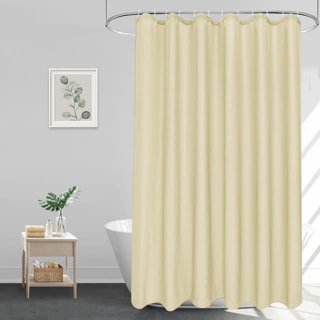 Duschvorhang Wasserdicht Waschbar Beige H220 X B180 Cm (1er Pack)