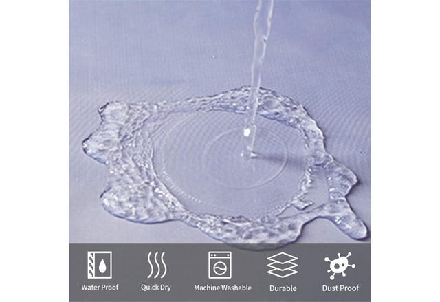 Schmaler Duschvorhang Eck Dusche Badewanne Textil Polyester Gradient Lila 90x180