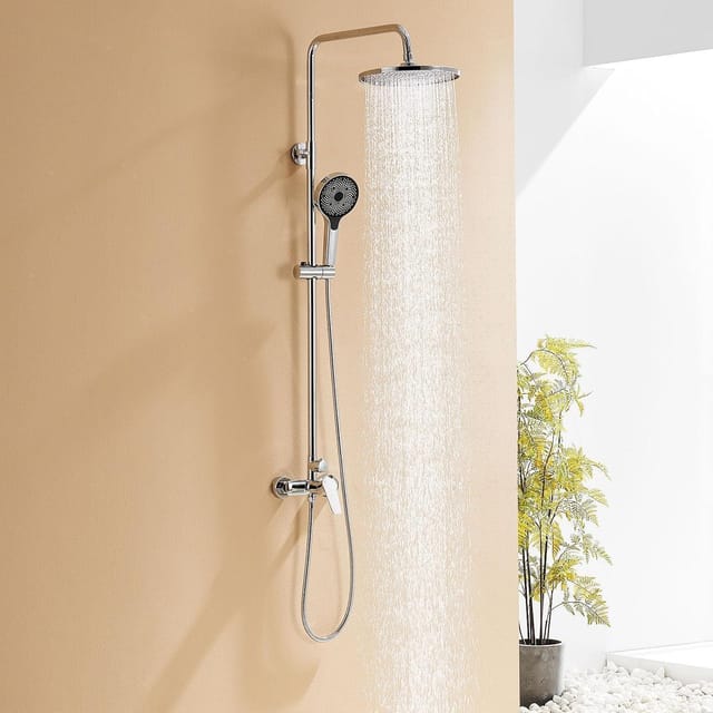 Duscharmatur Komplettset Regendusche Höhenverstellbar 1-1,39m Handbrause 3