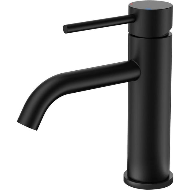 Forious Schwarz Einhand-mischbatterie Wasserhahn Bad Armatur 7.3'' Mattschwarz