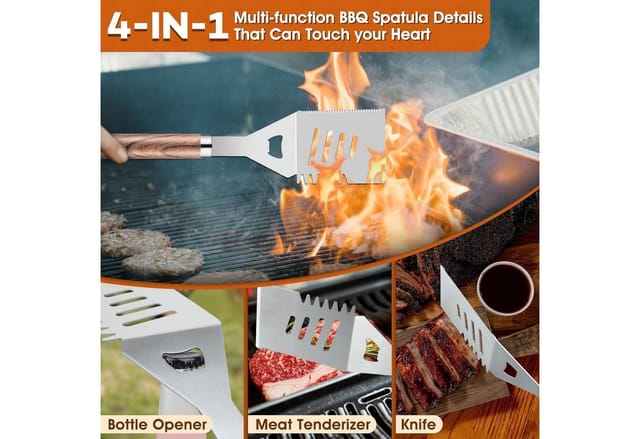 Dragon Riot Grillbesteck Set Edelstahl 29 Stück Bbq Zubehör Männer Geschenk