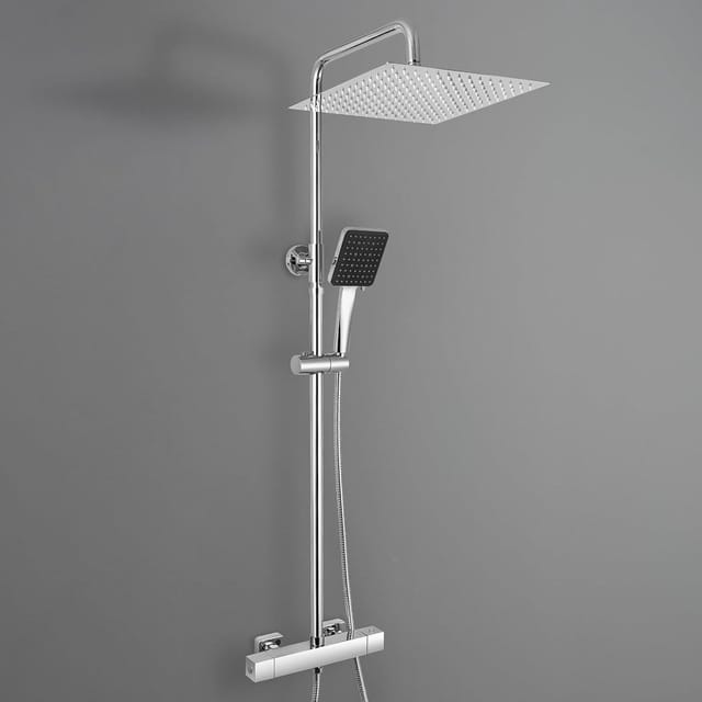 Regendusche Thermostat Chrom 30cm Quadratisch-3030cm Chrom