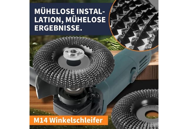 Schleifscheiben Holz Winkelschleifer Raspelscheibe 4 Stück 125 Mm