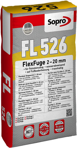 Sopro Flexibler Fugenmörtel Fl Anthrazit 25 Kg Breit Mit 2-20 Mm Querfuge