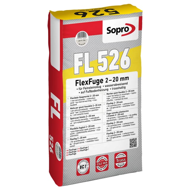Sopro Flexibler Fugenmörtel Fl Betongrau 25 Kg Breit Mit 2-20 Mm Fugenmasse
