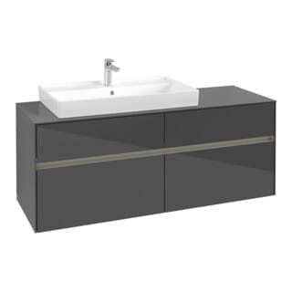 Vb Wtus Collaro C089b0 1400x548x500mm M. Bel. 4 Ausz. Wt Li Glossy Grey