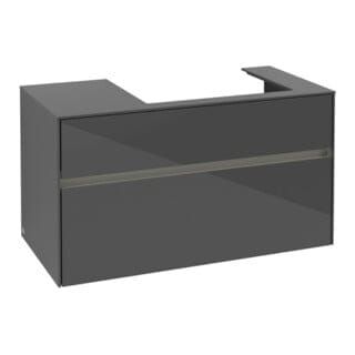 Vb Waschbeckenunterschrank Collaro C018b0 1000x548x500mm Eckig Glossy Grey