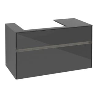 Vb Waschbeckenunterschrank Collaro C017b0 1000x548x500mm Eckig Glossy Grey