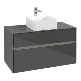 Vb Waschbeckenunterschrank Collaro C038b0 1000x548x500mm Eckig Glossy Grey