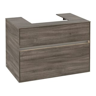 Vb Waschbeckenunterschrank Collaro C069b0 800x548x500mm Eckig Stone Oak