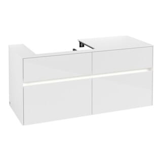 Vb Wtus Collaro B0 1200x548x500mm M. Bel. 4 Ausz. Wt Li Glossy White