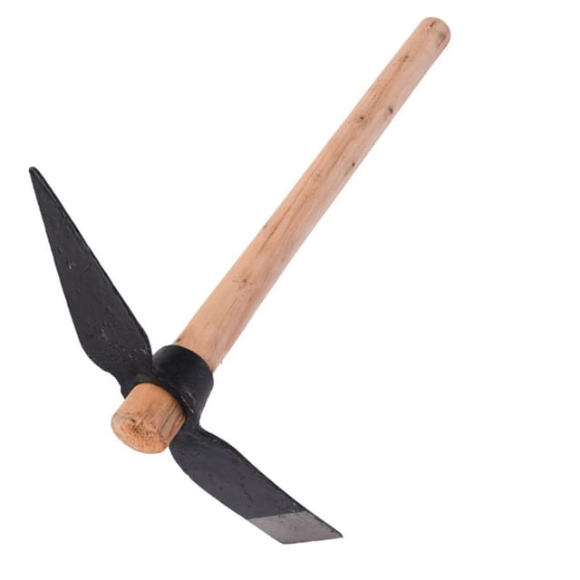 Pick Mattock Hacke, Gartenpickel, Robuste Spitzhacke, Handwerkzeug, Geschmiedeter Jäter-gartenpickel Für Gartenarbeit, Bodenlockerung, Camping - Ej.life