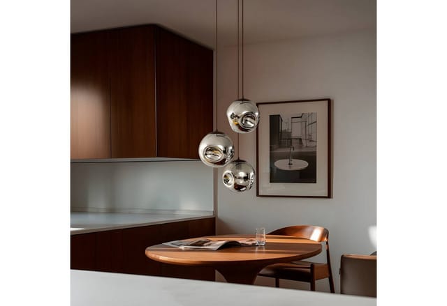 Lindby Pendelleuchte Valentina 10019836 Design Modern in Alu aus Glas 3-flammig E27 Wohnzimmerleuchte